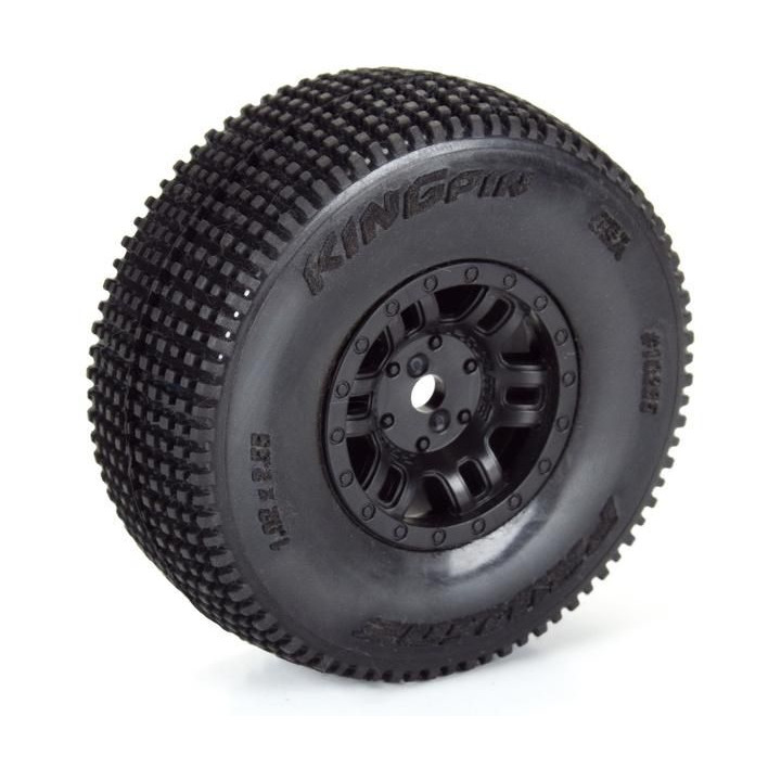 Pro-Line kolo 1:16, pneu King Pin, disk černý H12mm (4): Mojave Grom