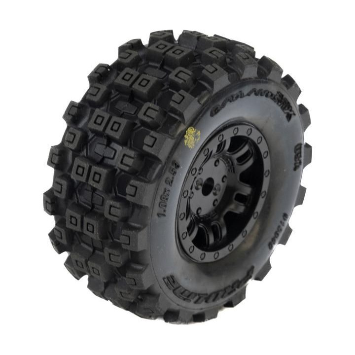 Pro-Line kolo 1:16, pneu Badlands MX, disk černý H12mm (4): Mojave Grom