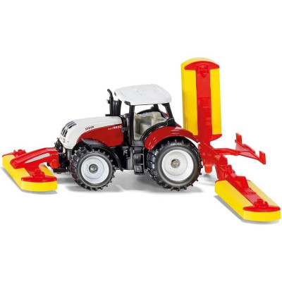 SIKU Blister - traktor Steyr se sekacími nástavci