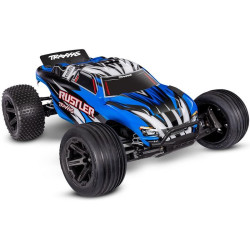 RC model auta Rustler HD v měřítku 1:10, typu Truggy. Pohání jej stejnosměrný motor Titan 550. Model jezdí až 48 km/h! Obsahuje bezsponkovou karoserii, odolné komponenty - Extreme Heavy Duty a náhon 2WD. NiMH akumulátor a USB-C nabíječ v balení.