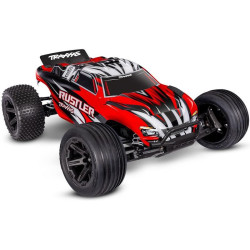 RC model auta Rustler HD v měřítku 1:10, typu Truggy. Pohání jej stejnosměrný motor Titan 550. Model jezdí až 48 km/h! Obsahuje bezsponkovou karoserii, odolné komponenty - Extreme Heavy Duty a náhon 2WD. NiMH akumulátor a USB-C nabíječ v balení.