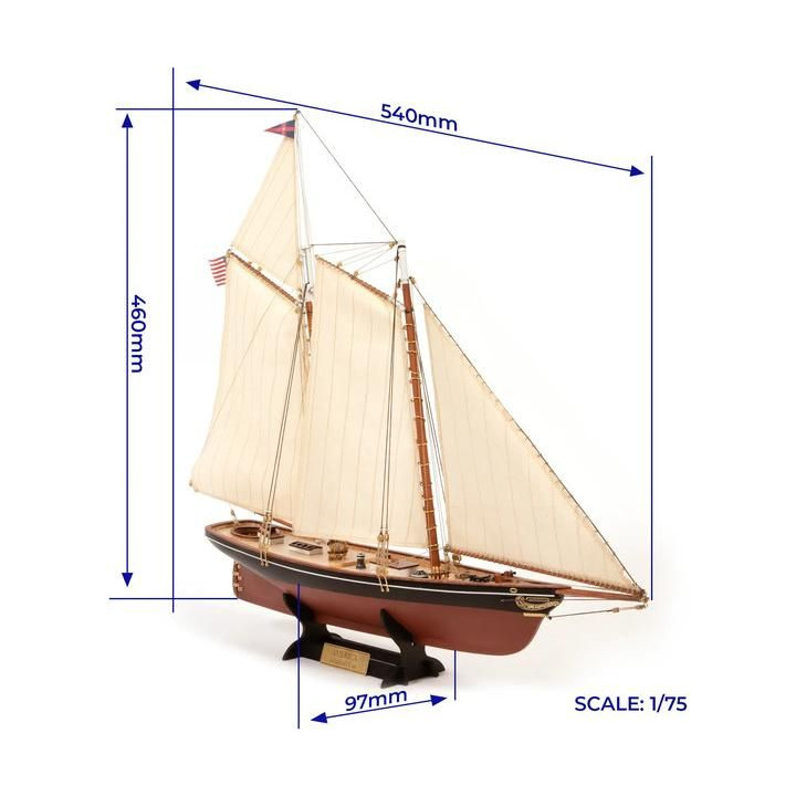 OCCRE America jachta - Americas Cup 1851 1:75