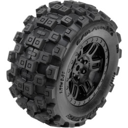 Pro-Line kolo 1:16, pneu Badlands, disk černý H12mm (2): Arrma Mini Kraton
