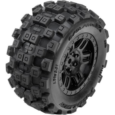 Pro-Line kolo 1:16, pneu Badlands, disk černý H12mm (2): Arrma Mini Kraton