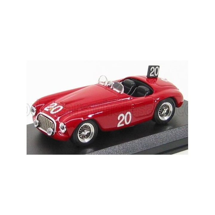 ART MODEL FERRARI 166MM 2.0L V12 N 20 WINNER SPA FRANCORCHAMPS 1949 L.CHINETTI - J.LUCAS - RED 1/43