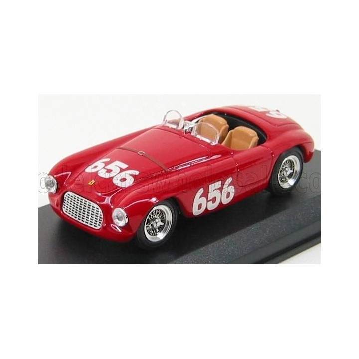 ART MODEL FERRARI 166MM SPIDER N 656 MILLE MIGLIA 1950 MARZOTTO - MARINI - RED 1/43