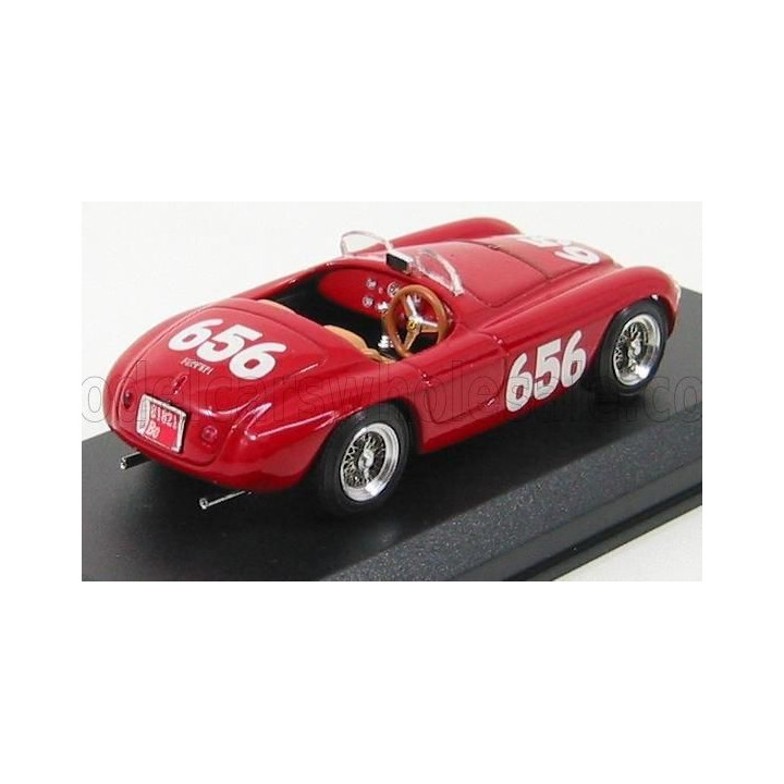 ART MODEL FERRARI 166MM SPIDER N 656 MILLE MIGLIA 1950 MARZOTTO - MARINI - RED 1/43