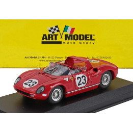 ART MODEL FERRARI 250P SPIDER 3.0L V12 TEAM FERRARI SPA SEFAC N 23 24h LE MANS 1963 JOHN SURTEES - WILLY MAIRESSE - RED 1/43