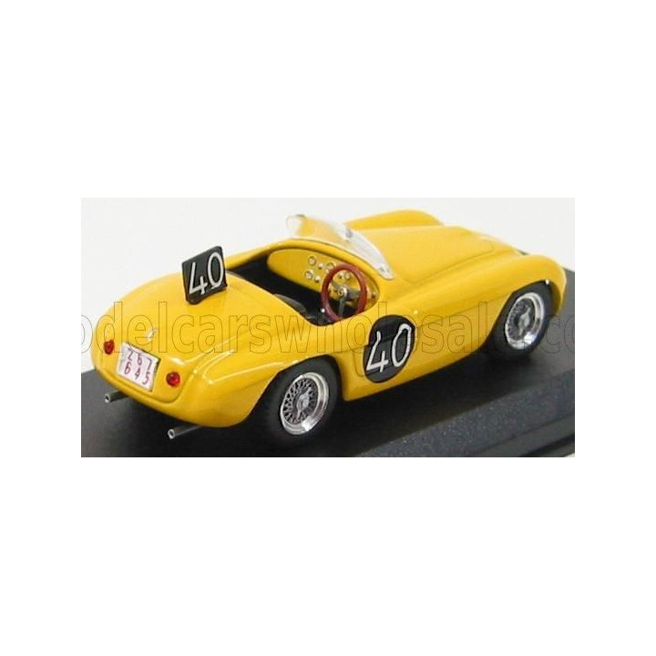 ART MODEL FERRARI 166MM SPIDER N 40 SPA-FRANCORCHAMPS 1949 ROOSDORP - DE RIDDER - YELLOW 1/43