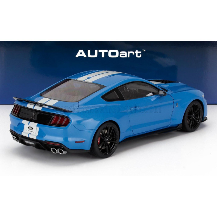 AUTOART FORD USA MUSTANG SHELBY GT500 COUPE 2023 - GRIBBER BLUE 1/18