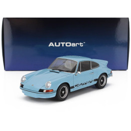 AUTOART PORSCHE 911 CARRERA RS 2.7 COUPE 1973 - BLUE BLACK 1/18