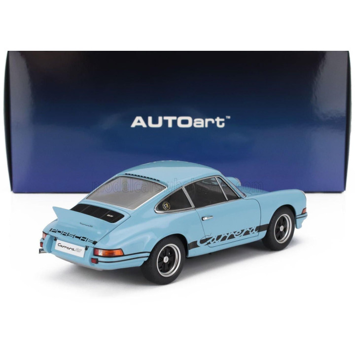AUTOART PORSCHE 911 CARRERA RS 2.7 COUPE 1973 - BLUE BLACK 1/18