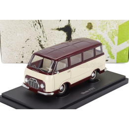 AUTOCULT ŠKODA 979-I MINIBUS PROTOTYPE CZECH REPUBLIC 1956 - IVORY DARK RED 1/43