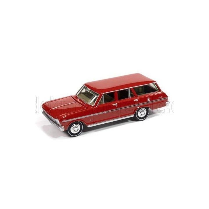 AUTOWORLD CHEVROLET NOVA II SW STATION WAGON 1965 - RED 1/64