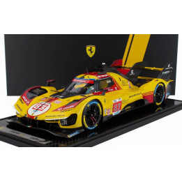 BBR MODELS FERRARI 499P 3.0L TURBO V6 TEAM AF CORSE N  83 24h LE MANS 2024 ROBERT KUBICA - ROBERT SHWARTZMAN - YIFEI YE - CON VE