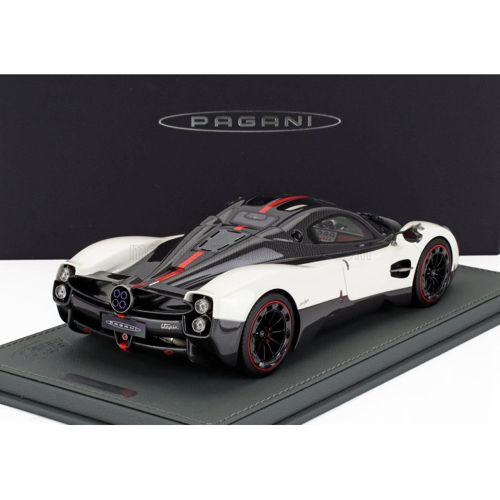 BBR MODELS PAGANI UTOPIA 2022 - CON VETRINA - WITH SHOWCASE - BIANCO BENNY - WHITE 1/18