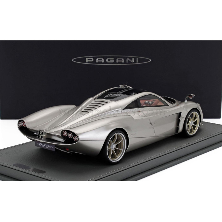 BBR MODELS PAGANI HUAYRA CODALUNGA 2022 - CON VETRINA - WITH SHOWCASE - PORSCHE GOLD BRONZE MET 1/18