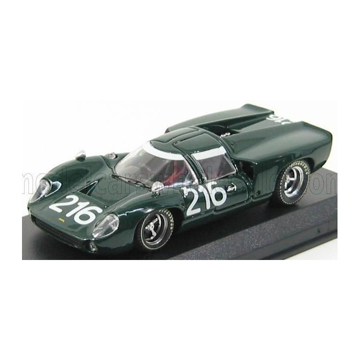 BEST MODEL LOLA T70 COUPE N 216 TARGA FLORIO 1967 EPSTEIN - DIBLEY - DARK GREEN 1/43