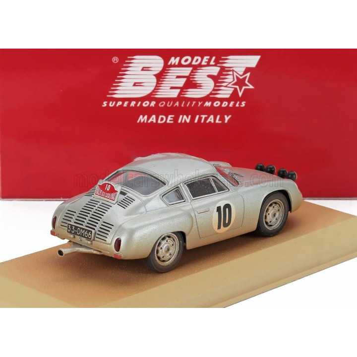 BEST MODEL PORSCHE 1600 GS ABARTH TEAM PABLO PICASSO (night version) N 10 RALLY DOS CATALUNAS (Dirty Version) 1965 HOSPITALIER -