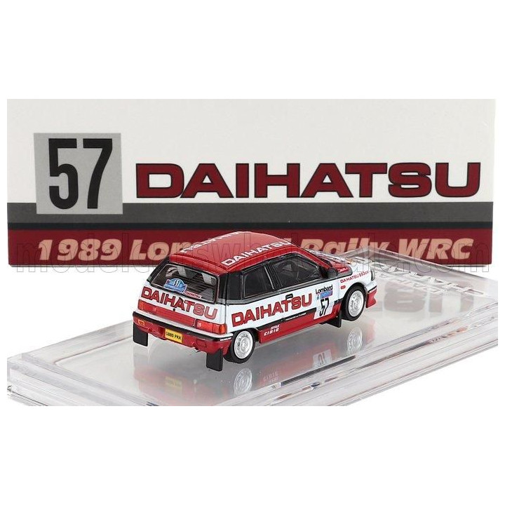 BM CREATIONS DAIHATSU CHARADE GTi N 57 RALLY RAC LOMBARD 1989 TERRY KABY - KEVIN GORLMLEY - WHITE RED 1/64