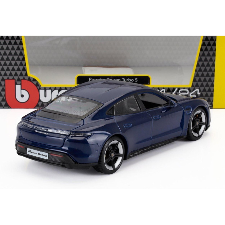 BURAGO PORSCHE TAYCAN 2019 - GENTIAN BLUE 1/24