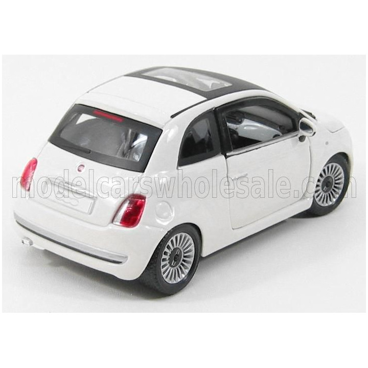 BURAGO FIAT NUOVA 500 2007 - WHITE 1/24