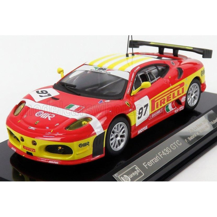 BURAGO FERRARI F430GT 4.0L V8 TEAM BMS SCUDERIA ITALIA N 97 2nd LMGT2 CLASS 24h LE MANS 2008 MATTEO MALUCELLI - PAOLO RUBERTI - 
