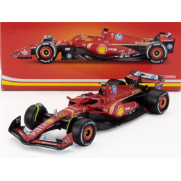 BURAGO FERRARI F1  SF-24 TEAM SCUDERIA FERRARI N 55 4th ITALY MONZA GP 2024 CARLOS SAINZ - RED WHITE BLACK 1/43