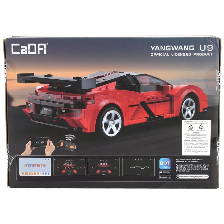 CADA BYD RC YANGWANG U9 2024 - RED BLACK 1/20