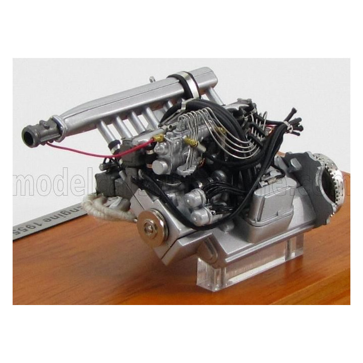 CMC MERCEDES BENZ MOTORE - ENGINE MERCEDES 300SL 1955 - WITH SHOWCASE - CON VETRINA - SILVER 1/18