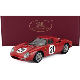 CMC FERRARI 250LM 3.3L V12 TEAM N.A.R.T. NORTH AMERICAN RACING N 21 WINNER 24h LE MANS 1965 JOCHEN RINDT - MASTEN GREGORY - RED 