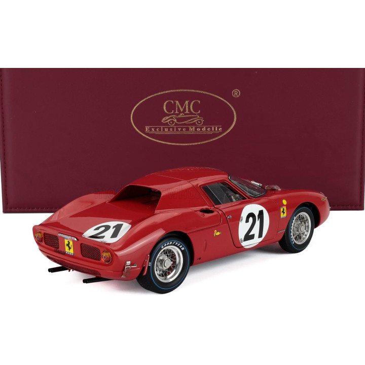 CMC FERRARI 250LM 3.3L V12 TEAM N.A.R.T. NORTH AMERICAN RACING N 21 WINNER 24h LE MANS 1965 JOCHEN RINDT - MASTEN GREGORY - RED 