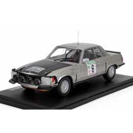 EDICOLA MERCEDES BENZ S-CLASS 450 SLC 5.0 N 6 WINNER RALLY BANDAMA 1979 HANNU MIKKOLA - ARNE HERTZ - SILVER MATT BLACK 1/24