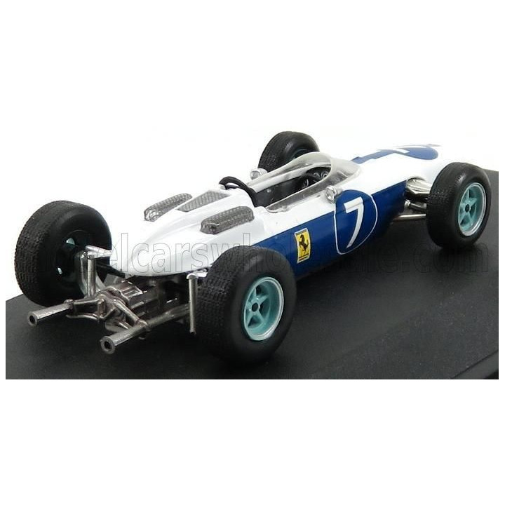 EDICOLA FERRARI F1  158 TEAM N.A.R.T. NORTH AMERICAN RACING N 7 TEAM WORLD CHAMPION SEASON 1964 JOHN SURTEES - WHITE BLUE 1/43