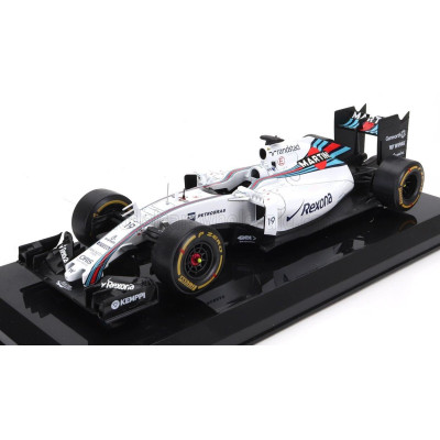 EDICOLA WILLIAMS F1  FW37 TEAM MARTINI RACING N 19 3rd MONZA ITALY GP 2015 FELIPE MASSA - DAMAGE BLISTER BOX - WHITE BLUE RED 1/