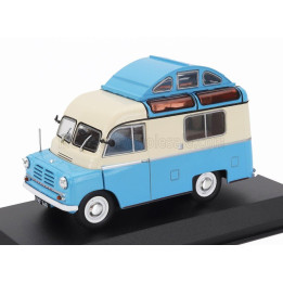 EDICOLA BEDFORD CA CALTHORPE CAMPER 1957 - BLISTER BOX - LIGHT BLUE CREAM 1/43