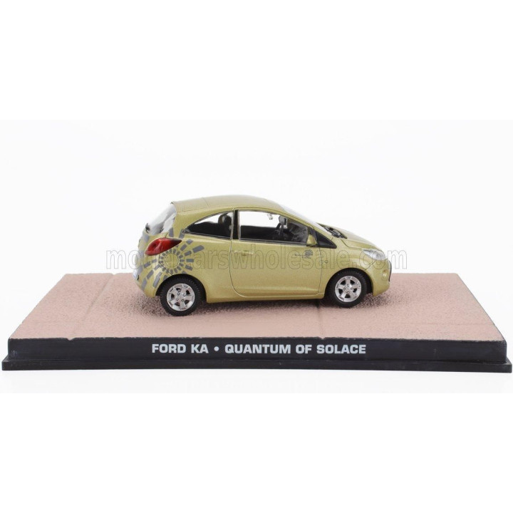 EDICOLA FORD ENGLAND KA 2009 - QUANTUM OF SOLACE - 007 JAMES BOND - DANIEL CRAIG - MOVIE 2008 - SAND MET 1/43