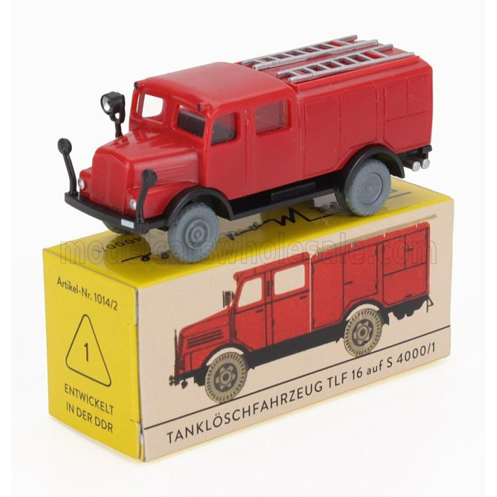 EDICOLA OPEL TLF 16 TANK S 4000/1 - TANKLOSCHFAHRZEUG - RED 1/87
