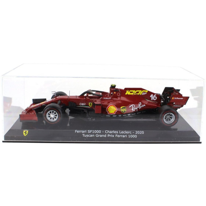 EDICOLA FERRARI F1  SF1000 TEAM SCUDERIA FERRARI N 16 8th TOSCANA GP MUGELLO 1000th GP FERRARI F1 2020 CHARLES LECLERC - CON VET