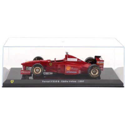 EDICOLA FERRARI F1  F310B N 6 SEASON 1997 EDDIE IRVINE - CON VETRINA - WITH SHOWCASE - RED 1/24