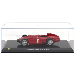 EDICOLA FERRARI F1  LANCIA D50 N 2 SEASON 1956 PETER COLLINS - CON VETRINA - WITH SHOWCASE - RED 1/24