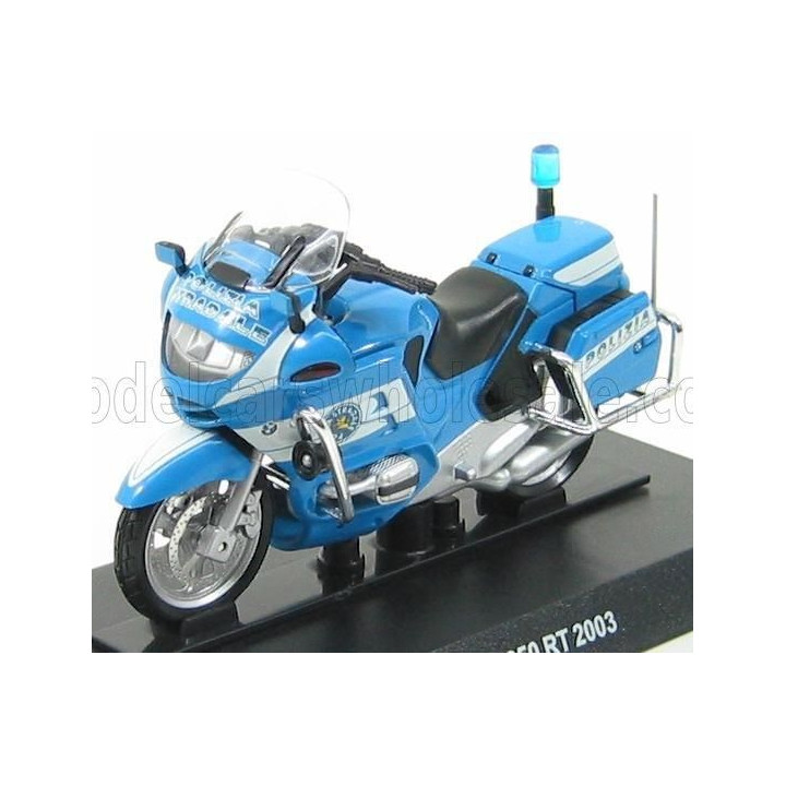EDICOLA BMW R850RT POLIZIA STRADALE 2003 - MOTORCYCLE - BLUE WHITE 1/24