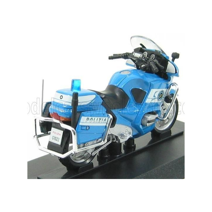 EDICOLA BMW R850RT POLIZIA STRADALE 2003 - MOTORCYCLE - BLUE WHITE 1/24