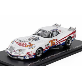 EDICOLA CHEVROLET CORVETTE STINGRAY 7.0L V8 COUPE TEAM IMSA CAMEL N 76 24h LE MANS 1976 JOHN GREENWOOD - BERNARD DARNICHE - WHIT
