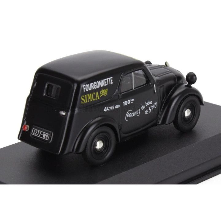 EDICOLA SIMCA 5 FOURGONNETTE 1936 - BLACK 1/43