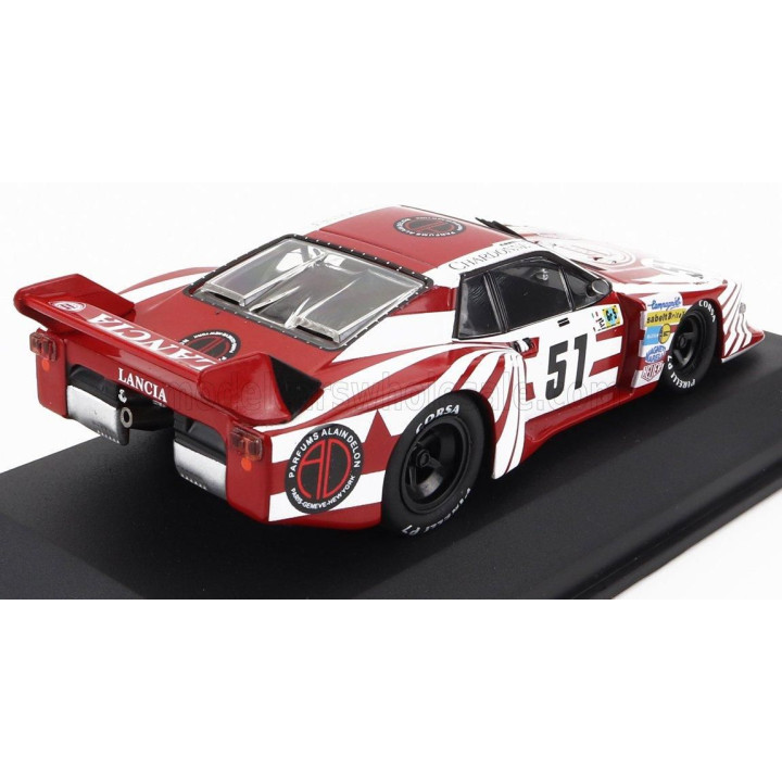 EDICOLA LANCIA BETA MONTECARLO TURBO TEAM LANCIA CORSE N 51 24h LE MANS 1980 BERNARD DARNICHE - HANS HEYER - TEO FABI - RED WHIT