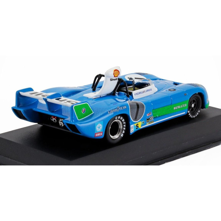 EDICOLA MATRA SIMCA MS670B 3.0L V12 TEAM MATRA SPORT N 7 WINNER 24h LE MANS 1974 HENRI PESCAROLO - GERARD LARROUSSE - BLUETTE GR