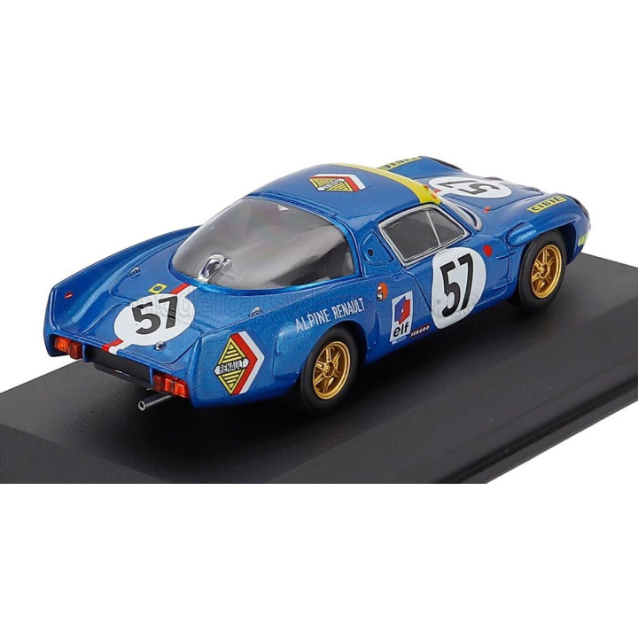 EDICOLA RENAULT ALPINE A210 TEAM ECURIE SAVIN CALBERSON N 57 24h LE MANS 1968 ALAIN LEGUELLEC - ALAIN SERPAGGI - BLUETTE YELLOW 