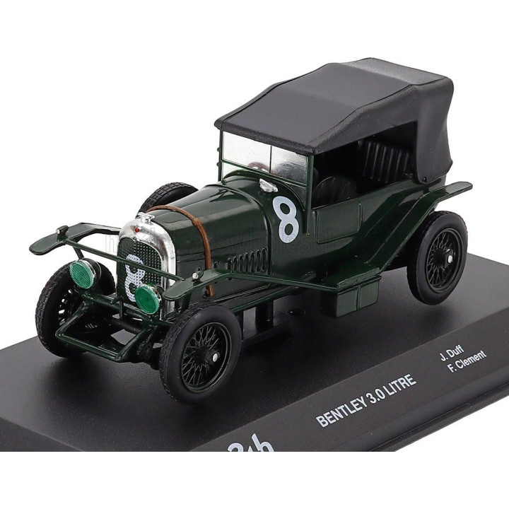 EDICOLA BENTLEY 3-LITRE 3.0L TEAM BENTLEY MOTORS LIMITED N 8 WINNER 24h LE MANS 1924 JOHN DUFF - FRANK CLEMENT - BRITISH RACING 