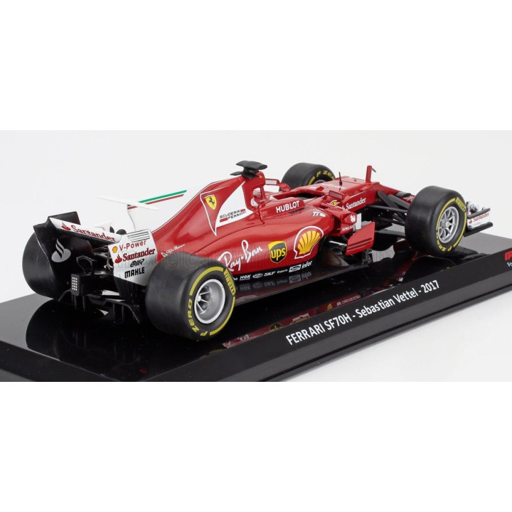 EDICOLA FERRARI F1  SF70H N 5 SEASON 2017 SEBASTIAN VETTEL - BLISTER BOX - RED WHITE 1/24
